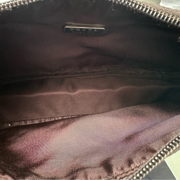 Prada Tessuto Nylon Mini Hobo Bag Dark Brown - Picture 4 of 10